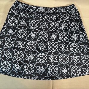 Two-Tone Blue and White Women's Skort